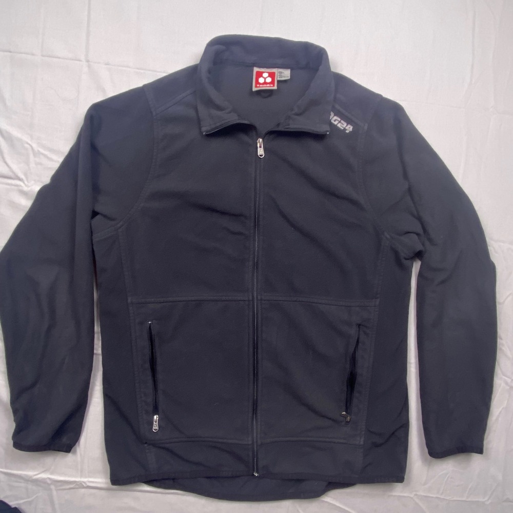 TOG24 Axis Fleece Jacket Mens Large Black Full Zip Outdoor Hiking Layering - Picture 3 of 15